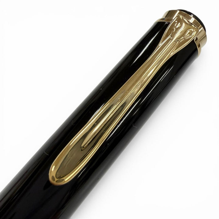 Excellent PERIKAN fountain pen Souverene M400 Green Stripe black 14K mens