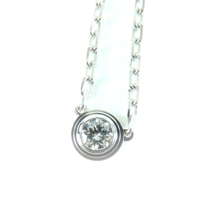 Excellent Cartier Necklace Damour SM 136EYV around 0.09ct diamond AU750 B7215900