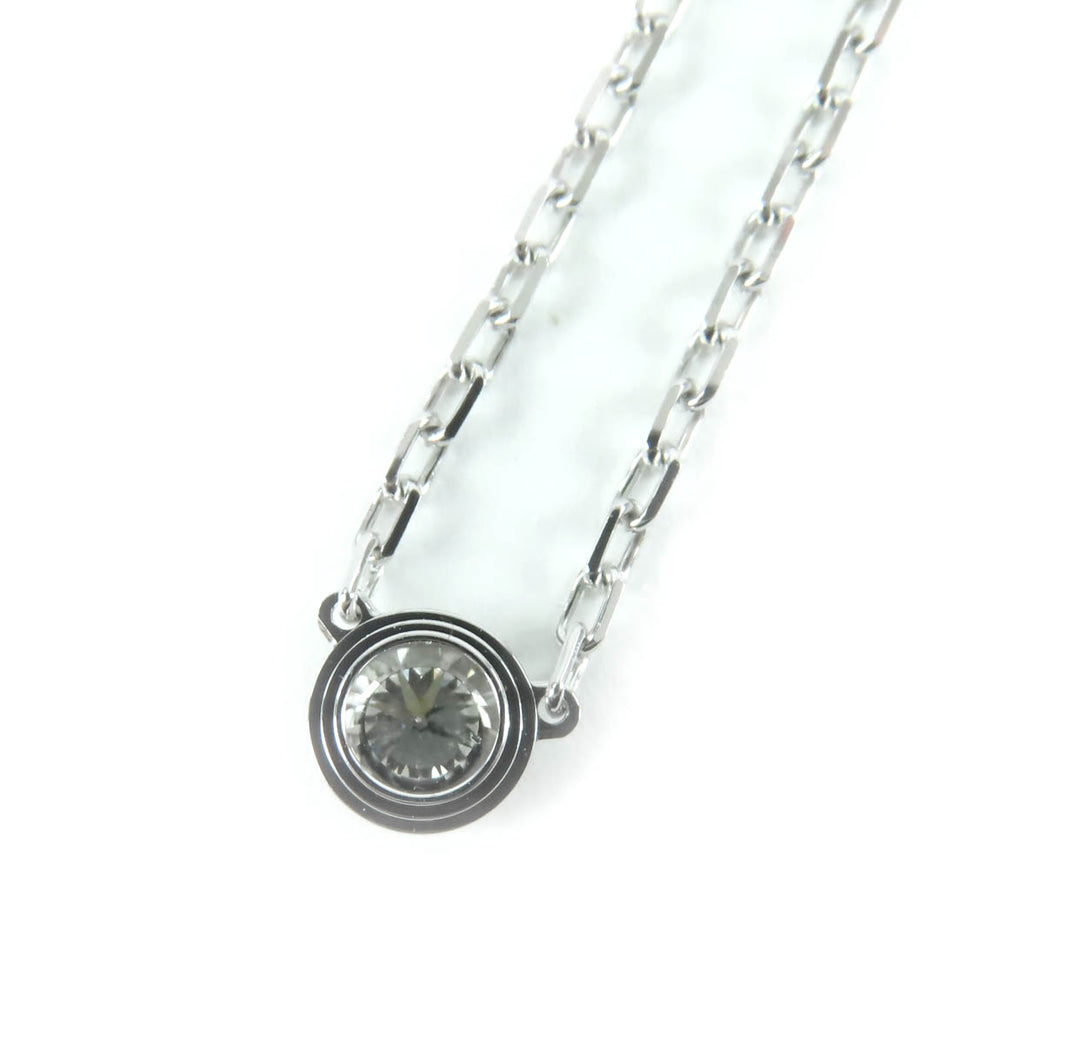 Excellent Cartier Necklace Damour SM 136EYV around 0.09ct diamond AU750 B7215900