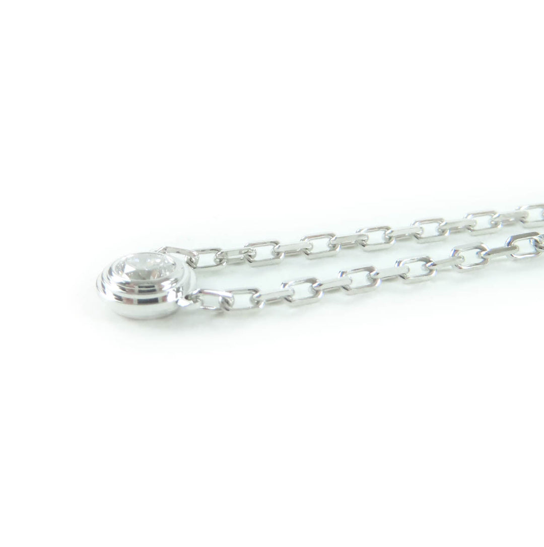 Excellent Cartier Necklace Damour SM 136EYV around 0.09ct diamond AU750 B7215900