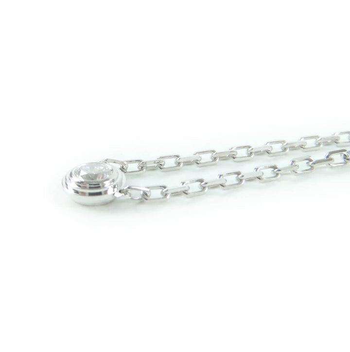Excellent Cartier Necklace Damour SM 136EYV around 0.09ct diamond AU750 B7215900