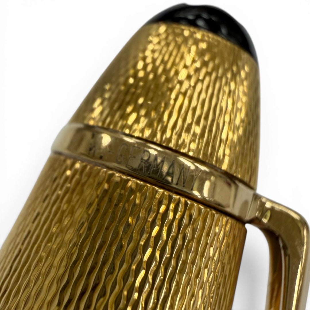 Great MONTBLANC fountain pen Meisterstück Solitaire 146 Vermeil Barley gold 18K