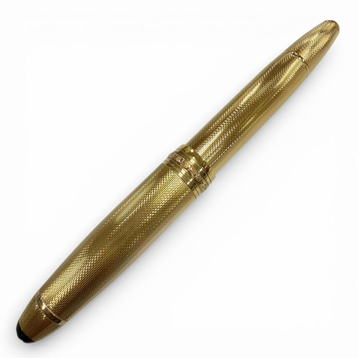 Great MONTBLANC fountain pen Meisterstück Solitaire 146 Vermeil Barley gold 18K