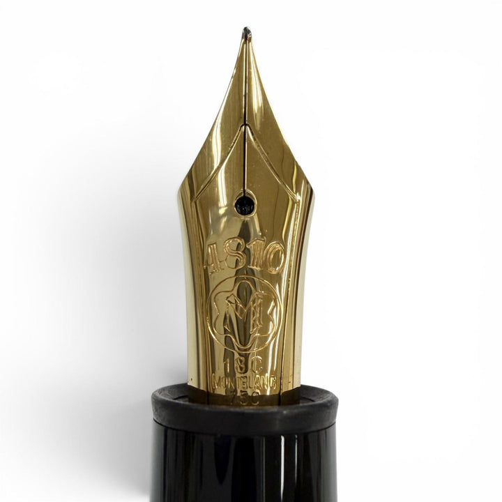 Great MONTBLANC fountain pen Meisterstück Solitaire 146 Vermeil Barley gold 18K