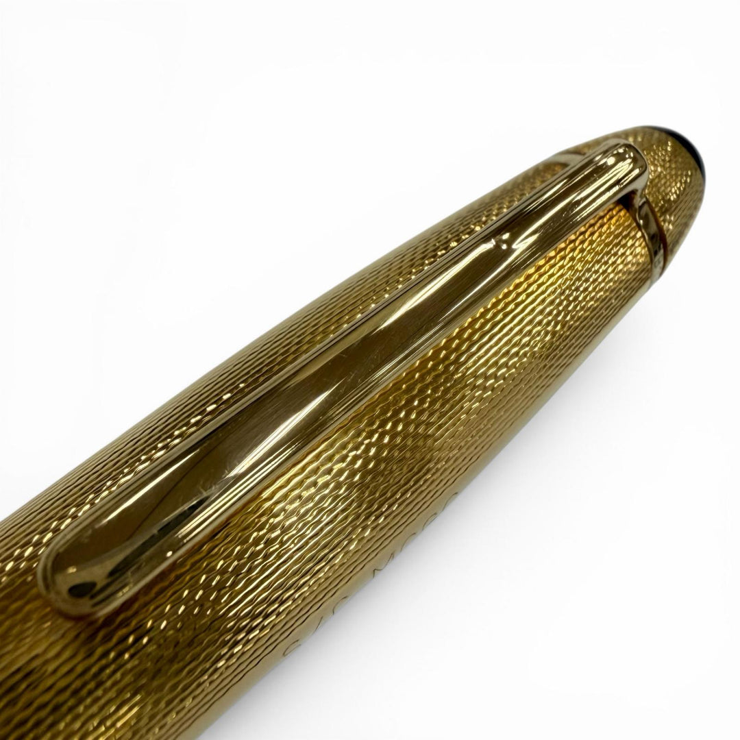 Great MONTBLANC fountain pen Meisterstück Solitaire 146 Vermeil Barley gold 18K