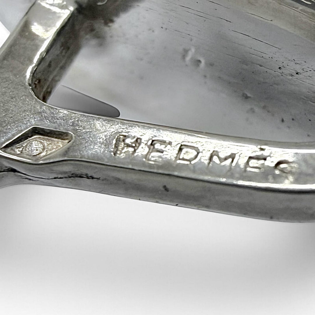 Great HERMES Cufflinks cufflinks Saintur Silver SV800 mens