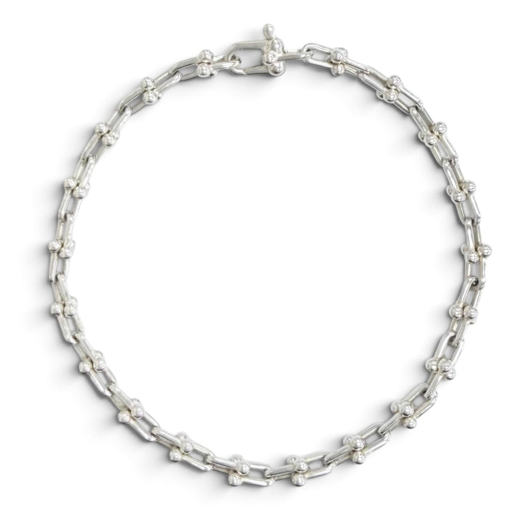 Excellent TIFFANY&Co. Microlink bracelet Current product Silver AG925 Women