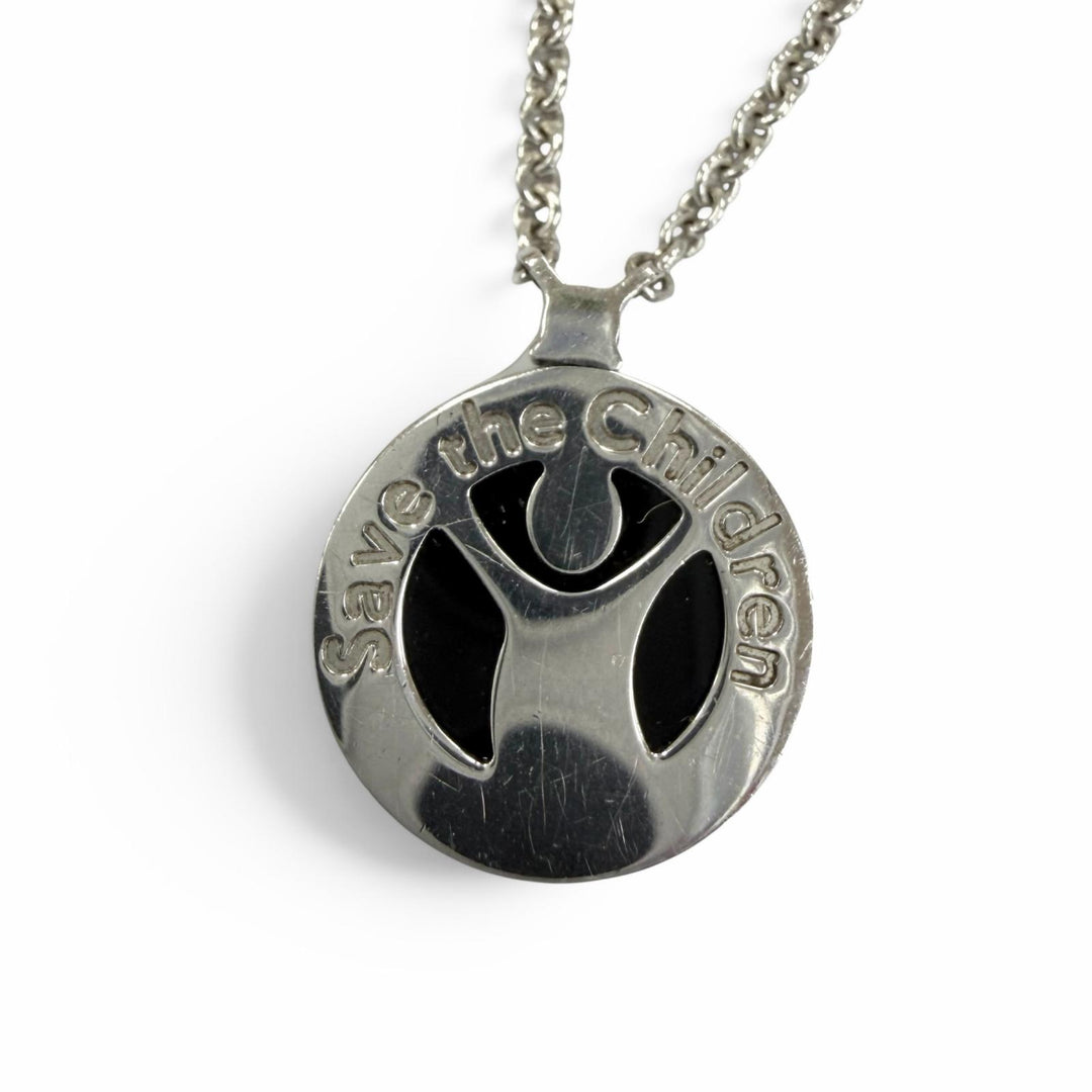 Great BVLGARI Necklace B.zero1 Save the Children Charity Necklace Silver 925