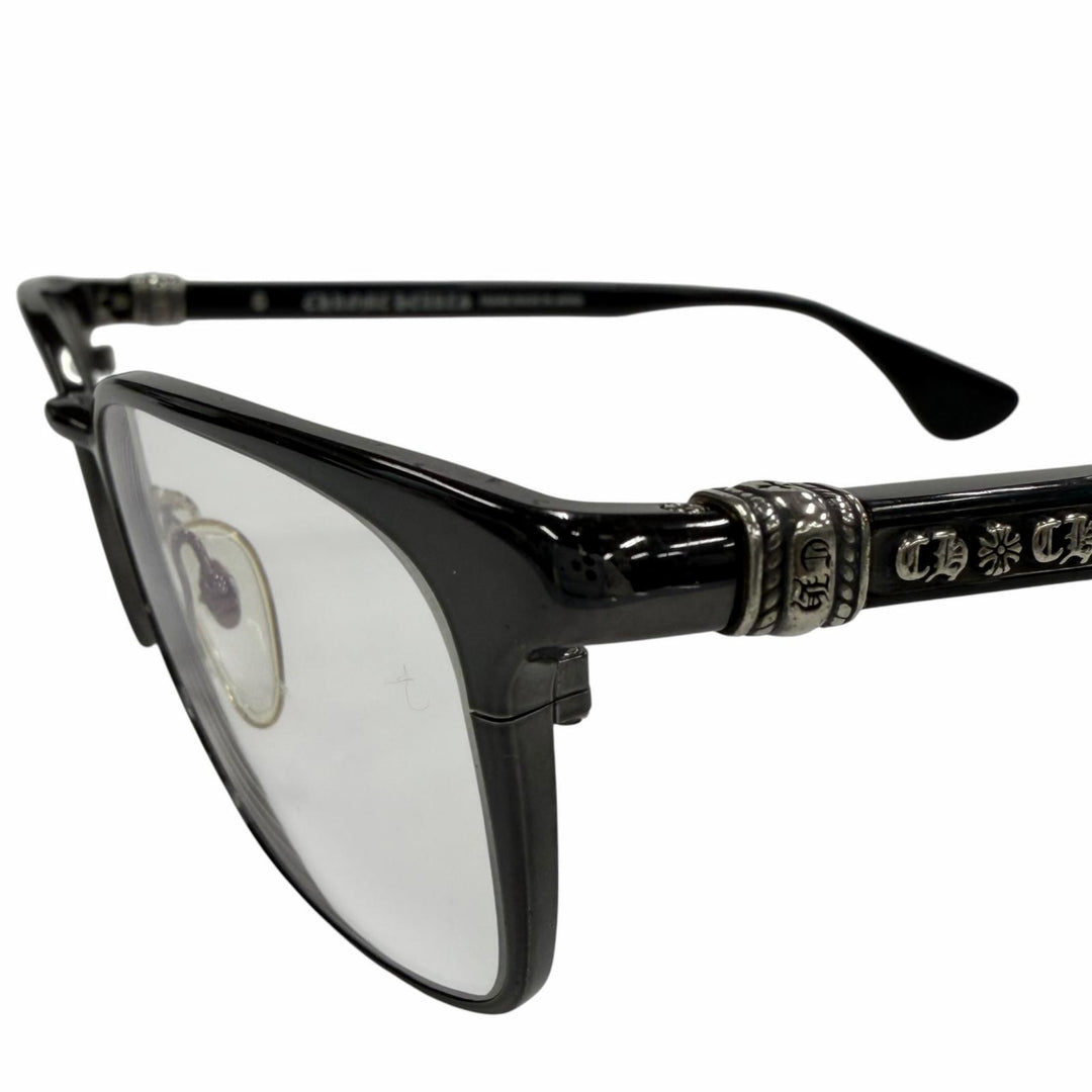 Great CHROME HEARTS Glasses GROWLER 1 black 925 mens