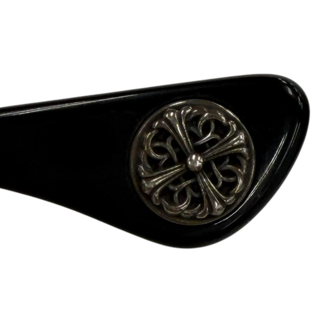 Great CHROME HEARTS Glasses GROWLER 1 black 925 mens