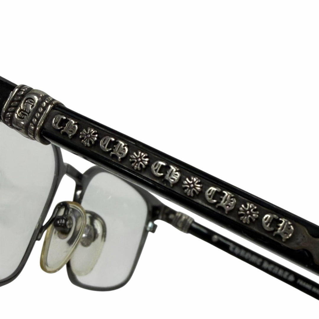 Great CHROME HEARTS Glasses GROWLER 1 black 925 mens