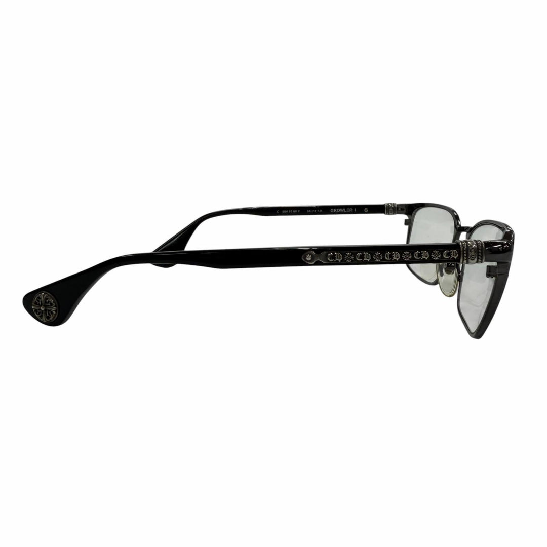 Great CHROME HEARTS Glasses GROWLER 1 black 925 mens