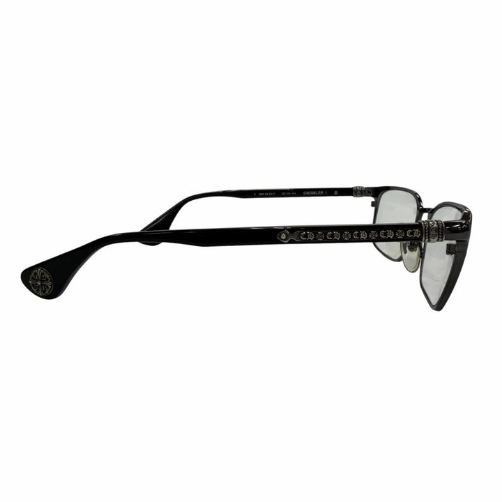 Great CHROME HEARTS Glasses GROWLER 1 black 925 mens