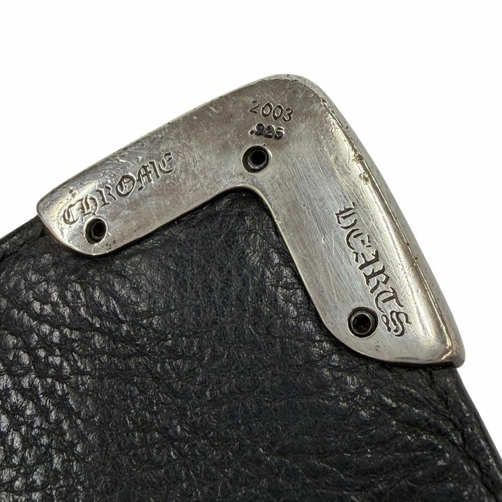 Very Good CHROME HEARTS Purse black leather mens