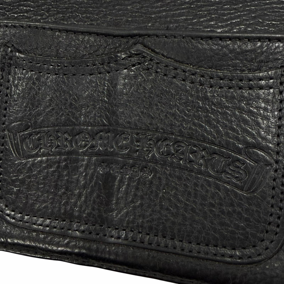 Very Good CHROME HEARTS Purse black leather mens