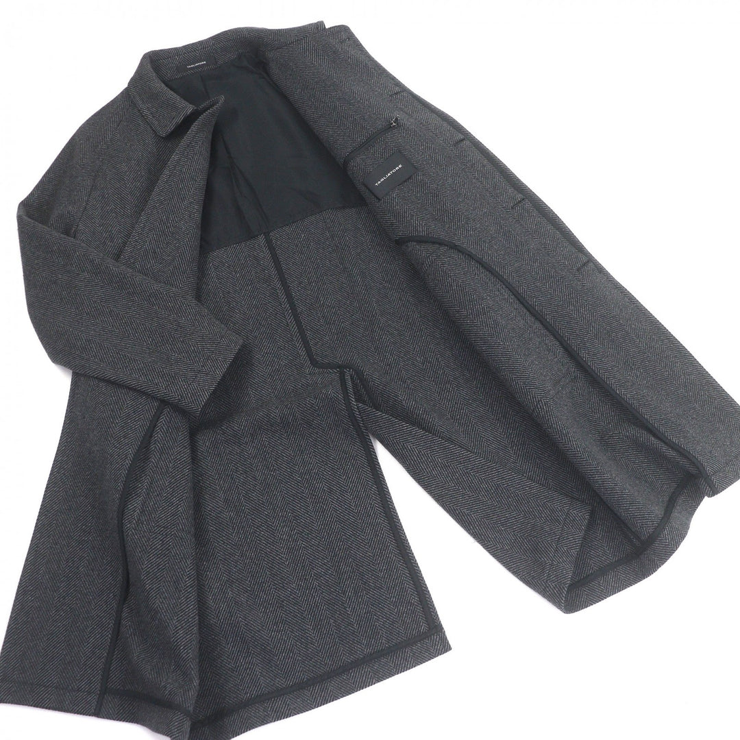 TAGLIATORE コート ヘリンボーン柄 グレーヘア メンズ 46 520016 LOYD/S ST 美品