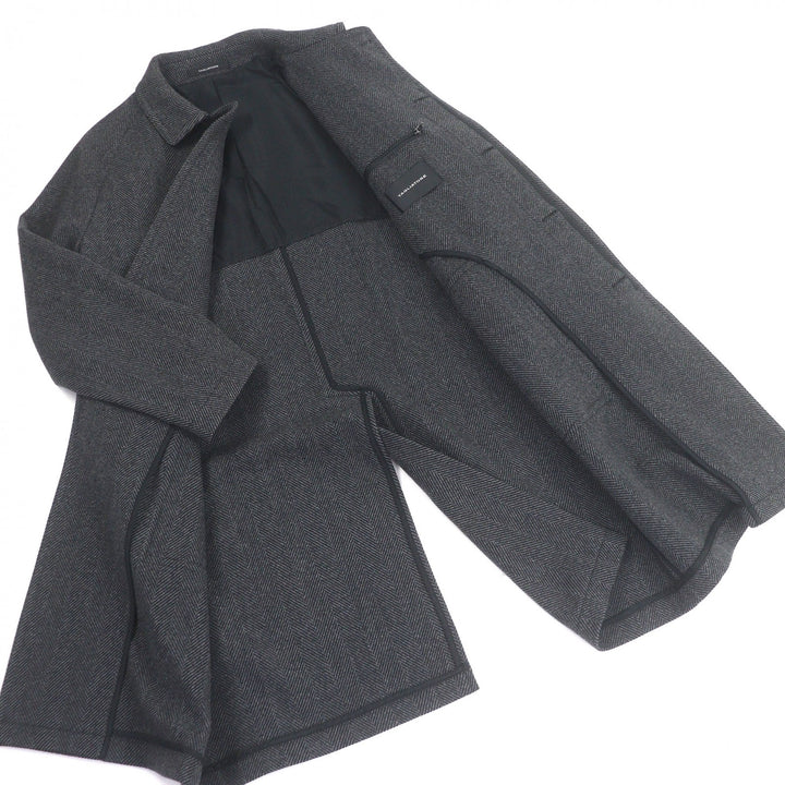 TAGLIATORE コート ヘリンボーン柄 グレーヘア メンズ 46 520016 LOYD/S ST 美品