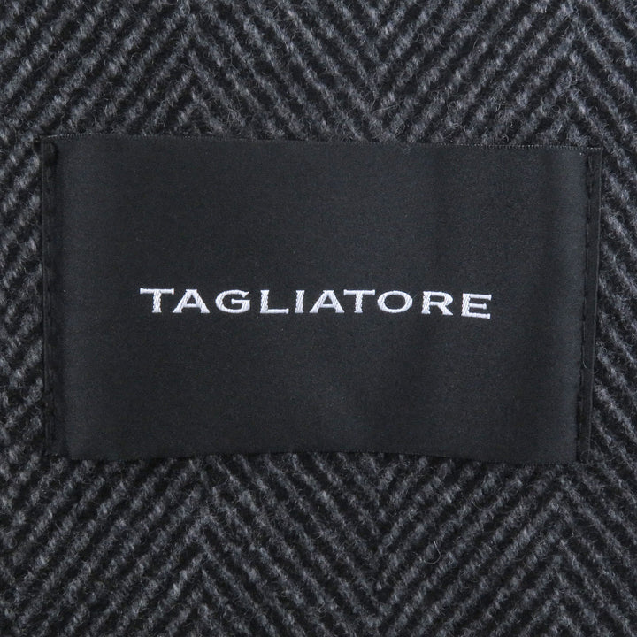 TAGLIATORE コート ヘリンボーン柄 グレーヘア メンズ 46 520016 LOYD/S ST 美品