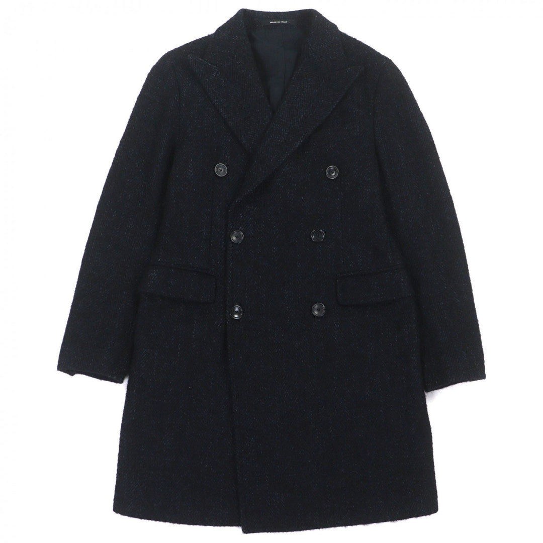 Great TAGLIATORE Double chester coat Brilla Navy wool mens 44 CFBL10B