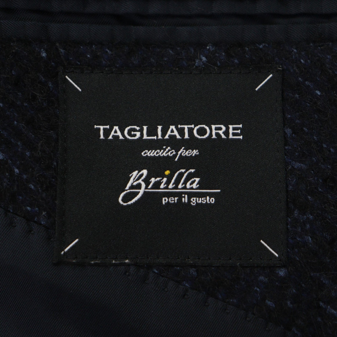 Great TAGLIATORE Double chester coat Brilla Navy wool mens 44 CFBL10B