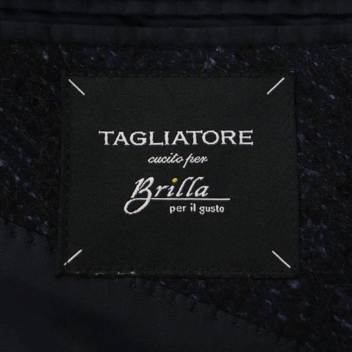 Great TAGLIATORE Double chester coat Brilla Navy wool mens 44 CFBL10B