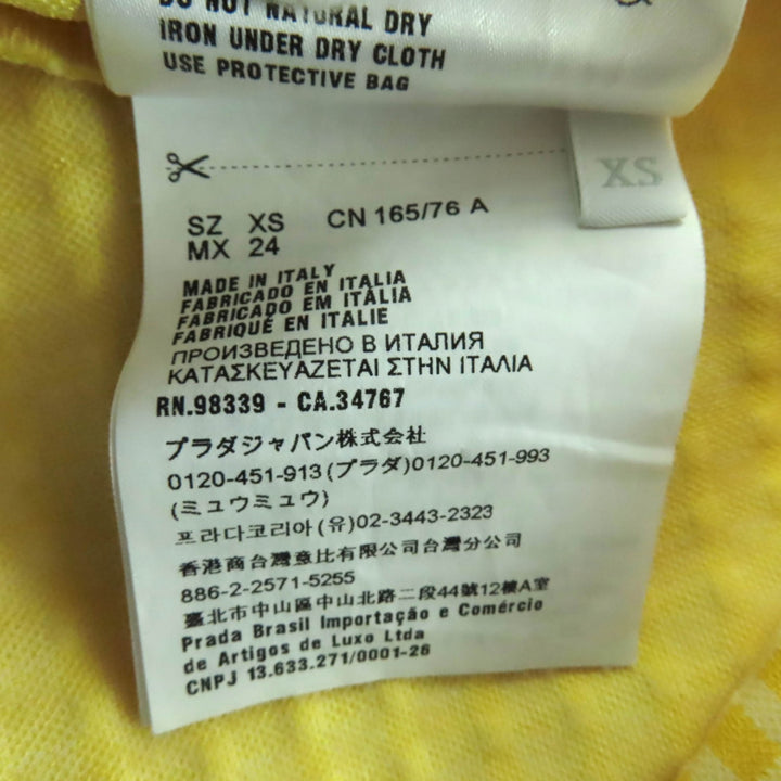 Excellent MIUMIU one piece yellow Women XS MJA788