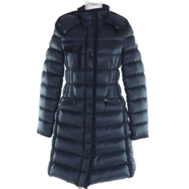 MONCLER ダウンコート HERMINE ダークネイビー ナイロン レディース 0 G20931C51100 美品
