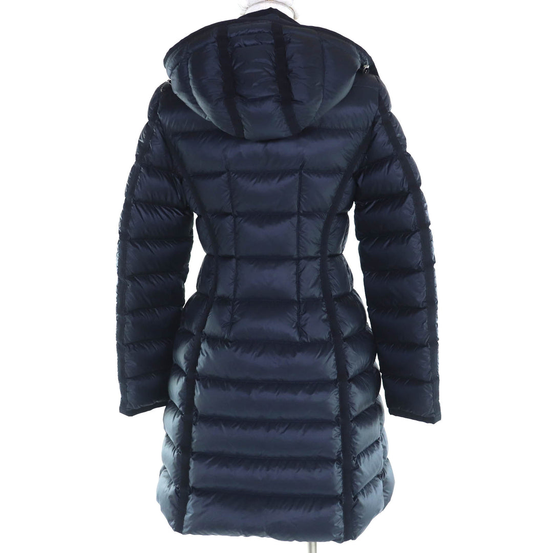 MONCLER ダウンコート HERMINE ダークネイビー ナイロン レディース 0 G20931C51100 美品