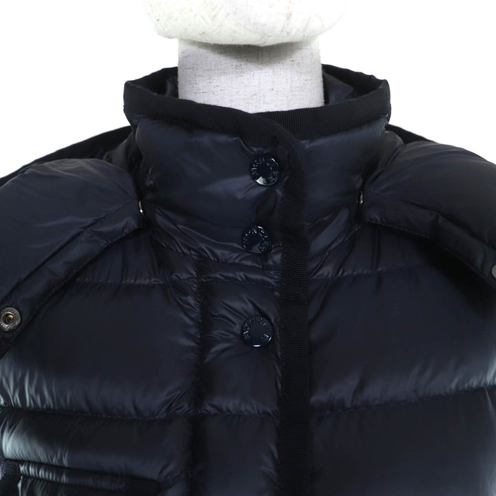 MONCLER ダウンコート HERMINE ダークネイビー ナイロン レディース 0 G20931C51100 美品