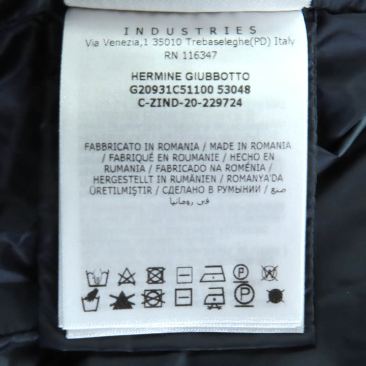 MONCLER ダウンコート HERMINE ダークネイビー ナイロン レディース 0 G20931C51100 美品