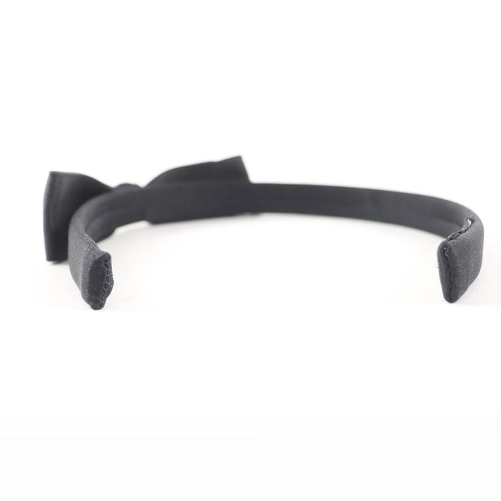 Excellent CHANEL hair accessory Ribbon design headband black Women YF037509