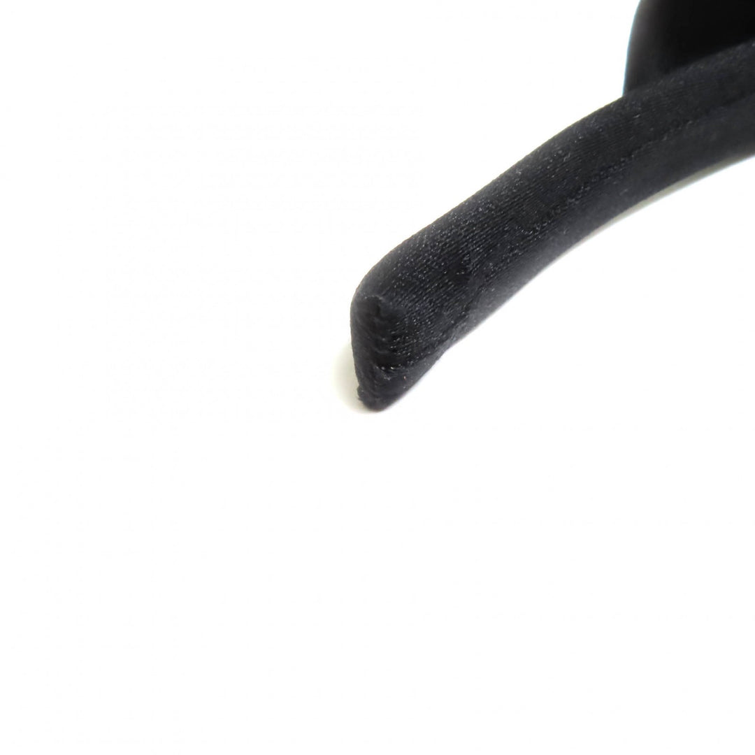 Excellent CHANEL hair accessory Ribbon design headband black Women YF037509