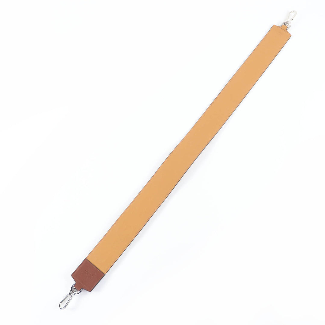 Excellent LOEWE Shoulder strap Logo Anagram Leather Brown leather Women