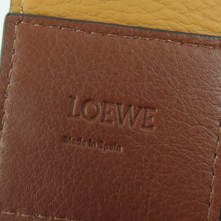 Excellent LOEWE Shoulder strap Logo Anagram Leather Brown leather Women
