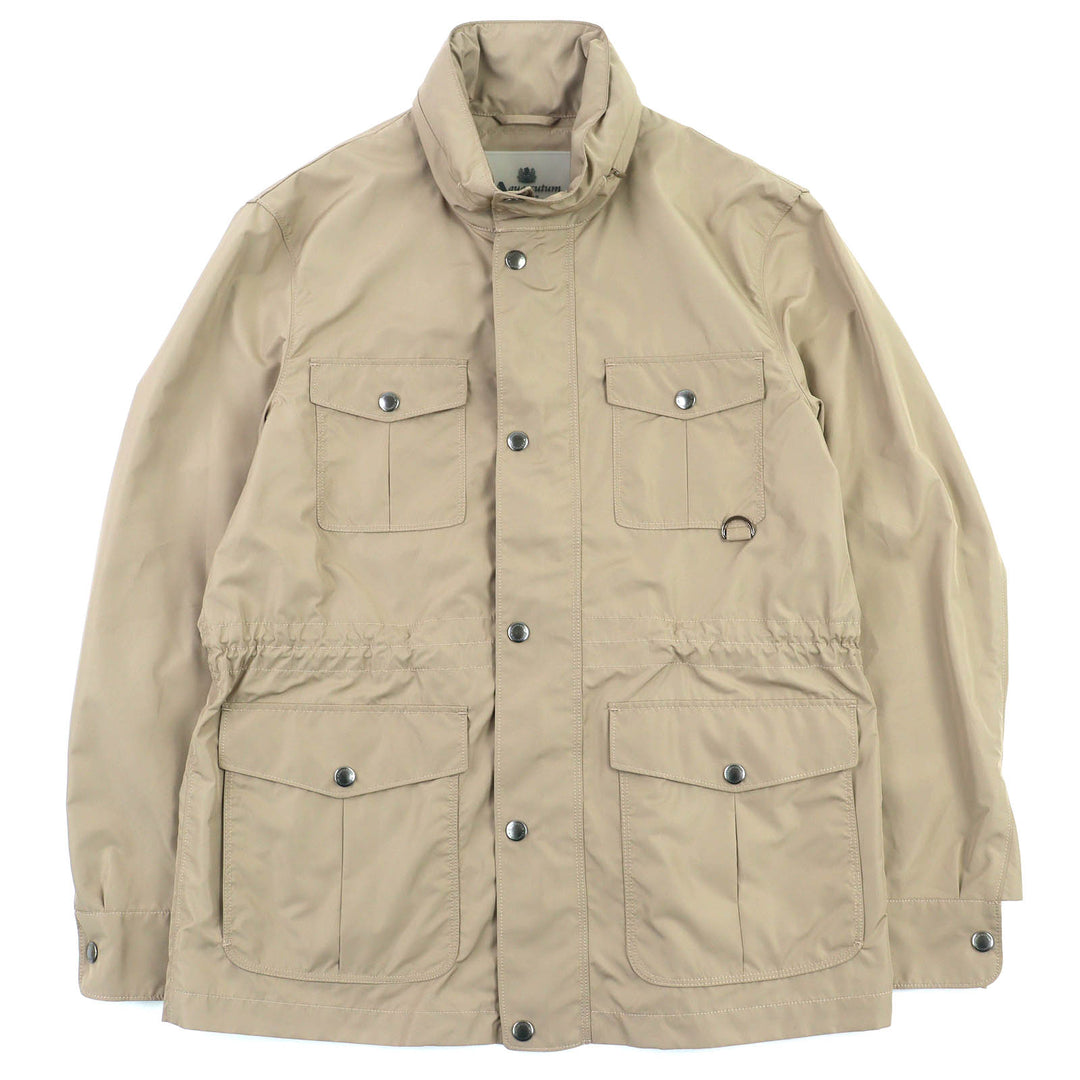 Excellent Aquascutum LONDON Logo button zip-up field jacket beige 36