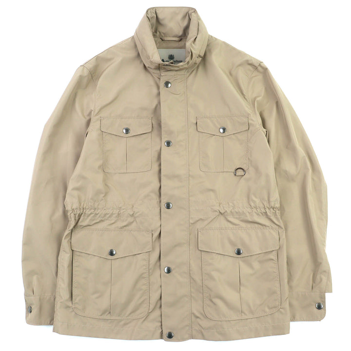 Excellent Aquascutum LONDON Logo button zip-up field jacket beige 36