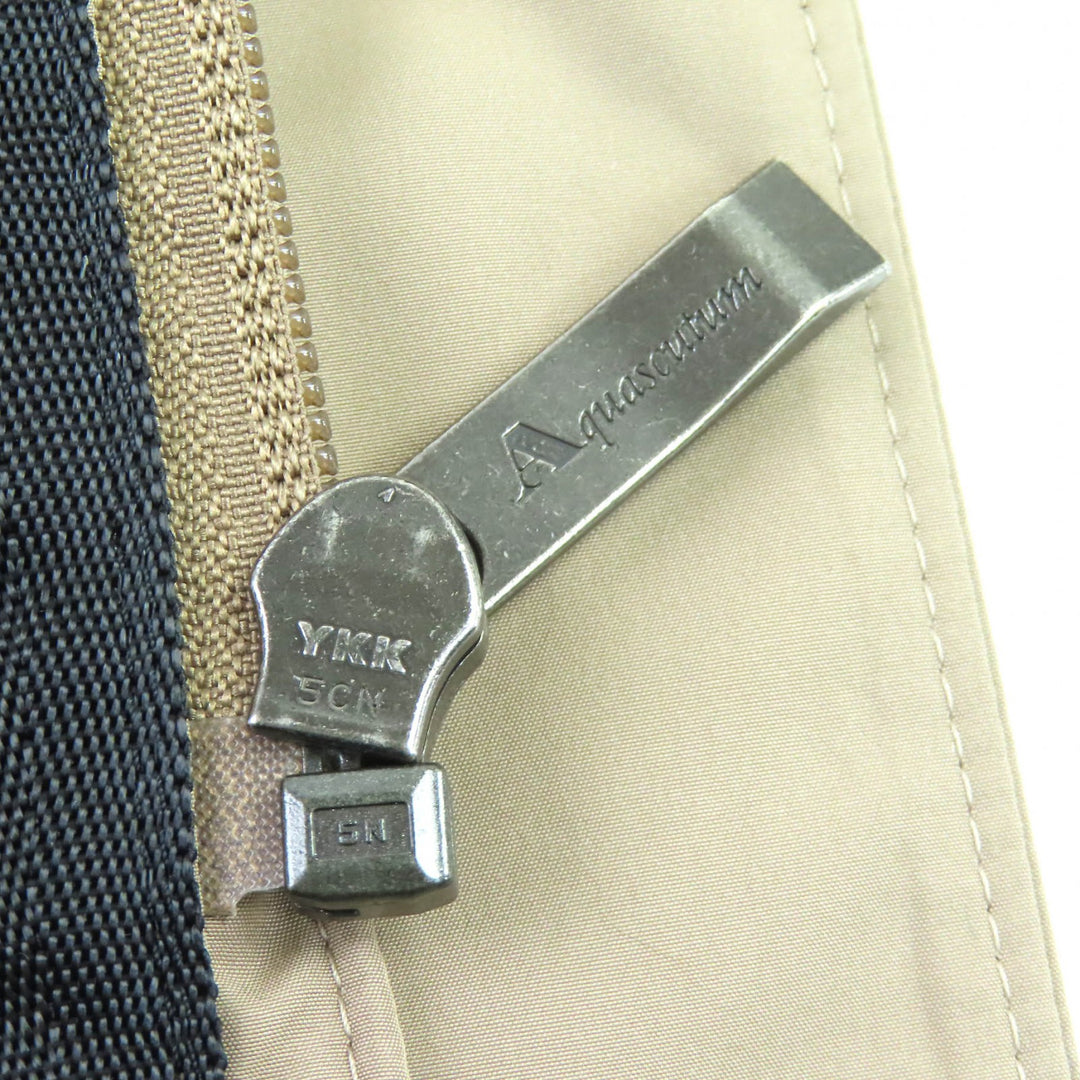 Excellent Aquascutum LONDON Logo button zip-up field jacket beige 36
