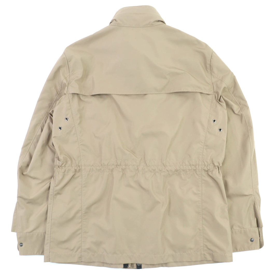 Excellent Aquascutum LONDON Logo button zip-up field jacket beige 36