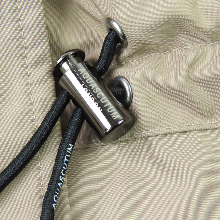 Excellent Aquascutum LONDON Logo button zip-up field jacket beige 36