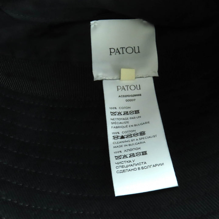 Pristine PATOU 帽子 Patou 棉质渔夫帽 黑色 女款 S AC0270132999B