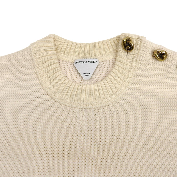 Excellent BOTTEGAVENETA sweater off white wool Women XS 725634