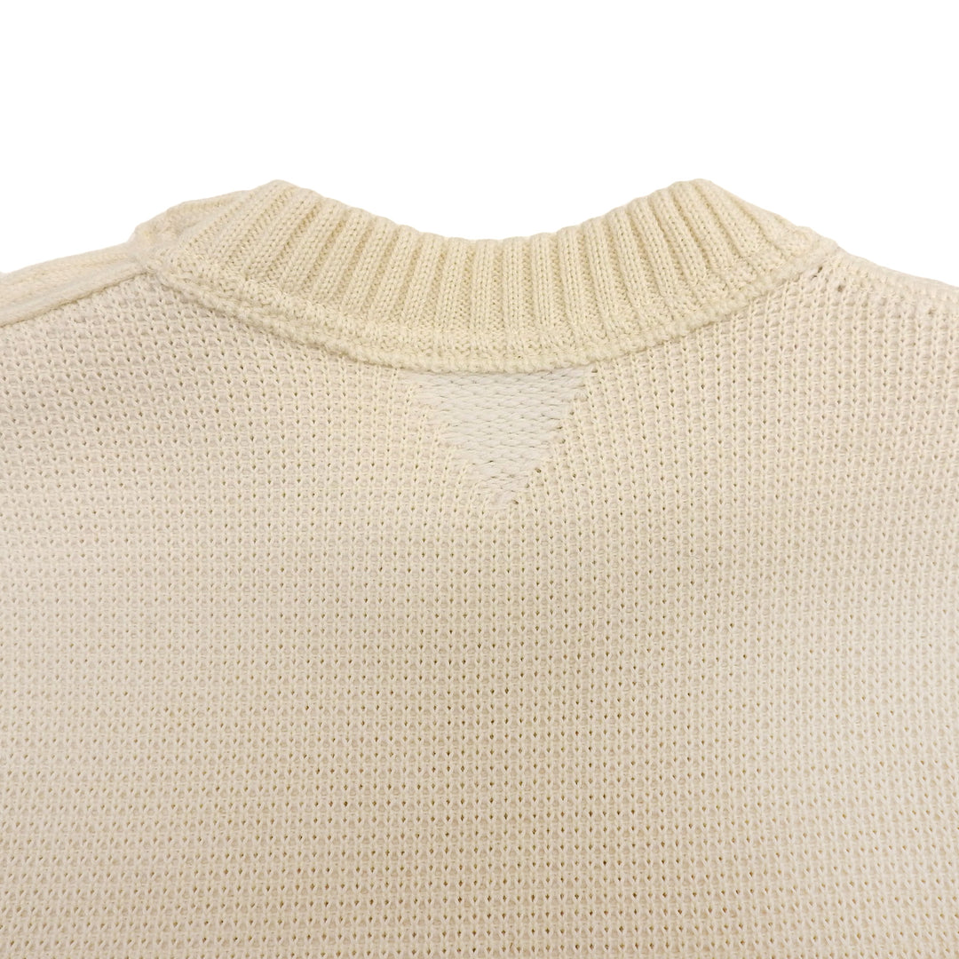 Excellent BOTTEGAVENETA sweater off white wool Women XS 725634