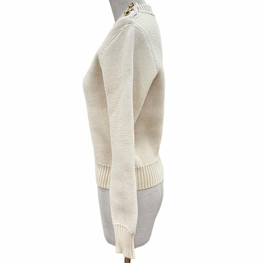 Excellent BOTTEGAVENETA sweater off white wool Women XS 725634
