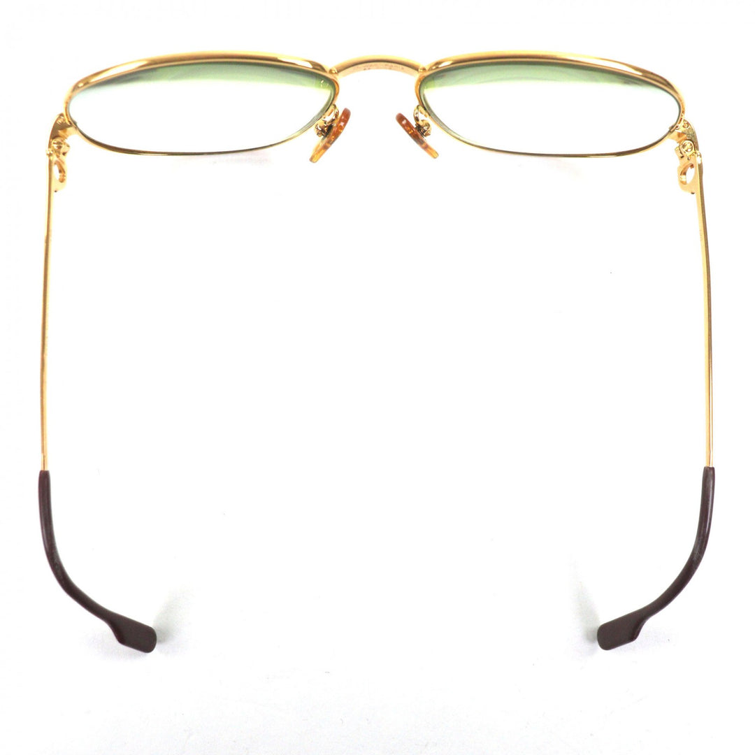 Very Good Cartier Glasses Trinity Logo Metal gold mens