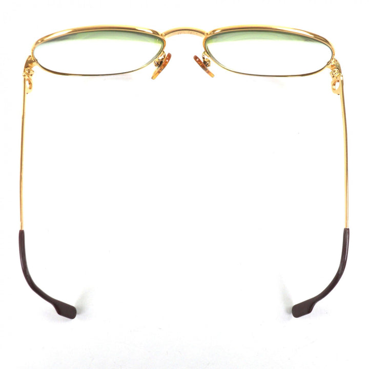 Very Good Cartier Glasses Trinity Logo Metal gold mens