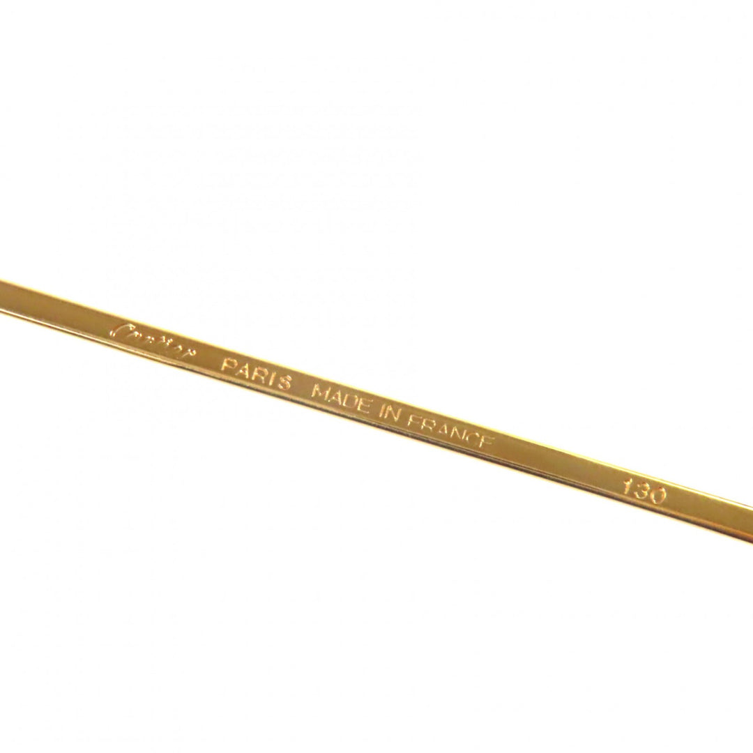 Very Good Cartier Glasses Trinity Logo Metal gold mens