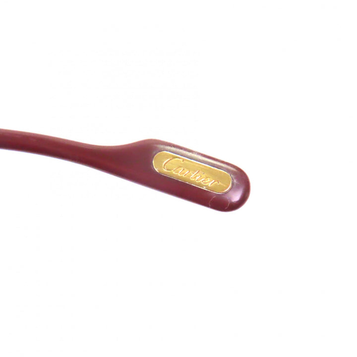 Very Good Cartier Glasses Trinity Logo Metal gold mens