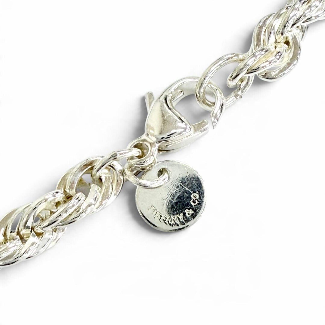 Excellent TIFFANY&Co. Necklace Screw Twist Rope Chain Silver 925 Women