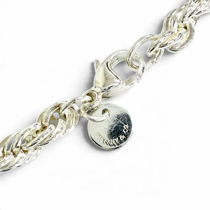 Excellent TIFFANY&Co. Necklace Screw Twist Rope Chain Silver 925 Women