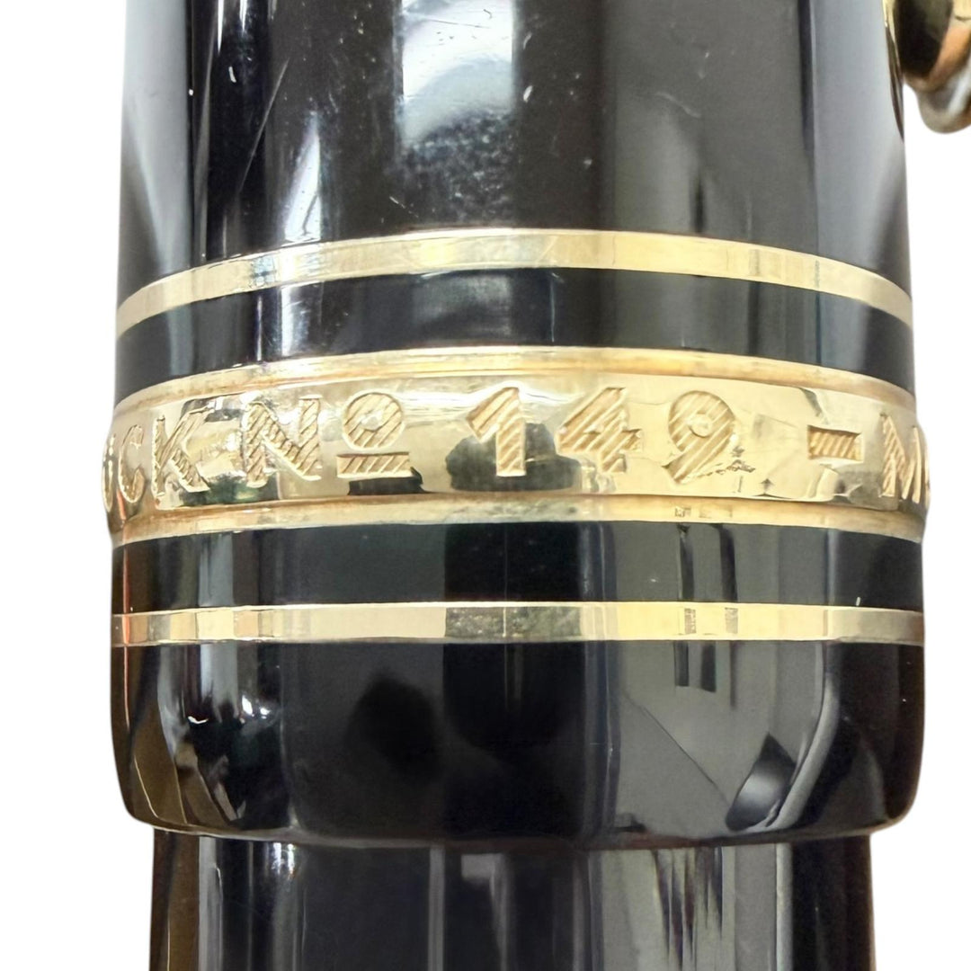 Very Good MONTBLANC fountain pen Meisterstück 149 black 18K mens